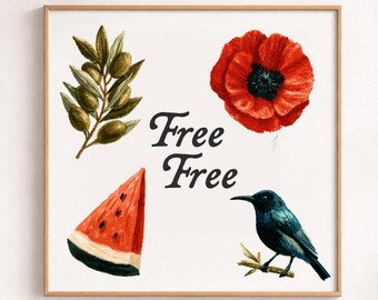 Free Free Art Print