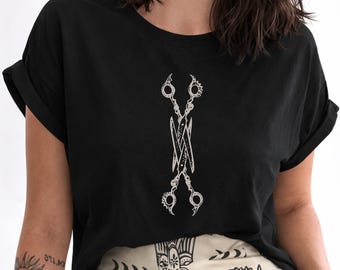 Scissors Sapphic Lesbian Pride Shirt: Comfort Colors LGBTQ Tee