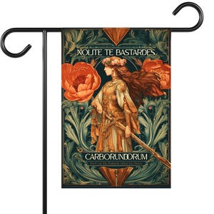 Nolite Te Bastardes Carborundorum Garden & House Banner - Feminist Garden Flag