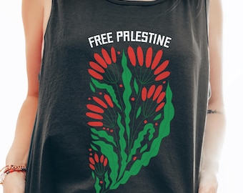 Free Palestine Tank Top,  Comfort Colors Shirt