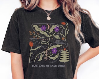 Take Care of Each Other Shirt - Comfort Colors Boxy Tee