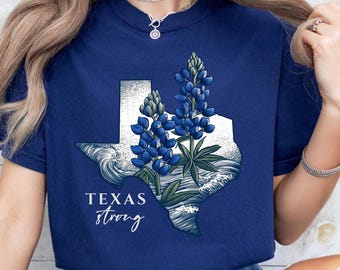 Texas Strong Comfort Colors T-Shirt – Bluebonnet Tee
