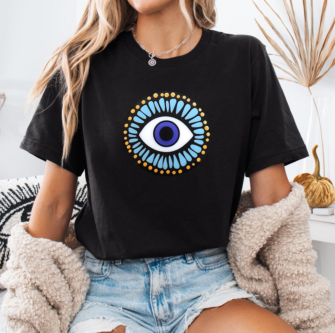 LIGHT PURPLE EVIL EYE SHIRT main image 1