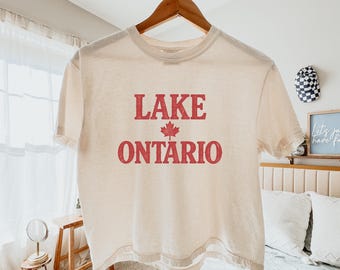 Lake Ontario Crop Top - Comfort Colors Boxy T-shirt