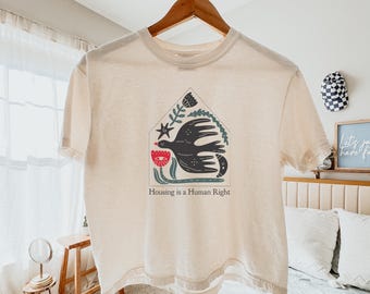 Housing is a Human Right Boxy Tee