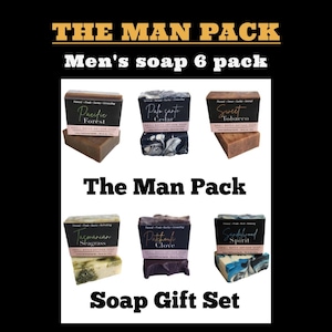 Vegan Soap Gift Set for Men: Handmade Artisan Soap Sampler