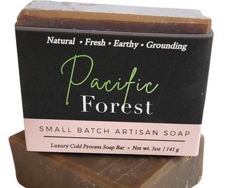 Pacific Forest Soap, Fir Needle Soap, Tree Scented Soap, Pine Scented Soap, Pine Tar Soap, Natural Soap, Vegan Soap, Soap Gift, Soap Samples