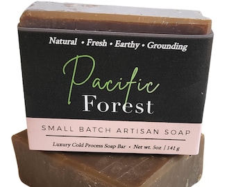 Pacific Forest Soap, Fir Needle Soap, Tree Scented Soap, Pine Scented Soap, Pine Tar Soap, Natural Soap, Vegan Soap, Soap Gift