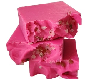 Coconut Plumeria Soap, Tropical Soap, Vegan Soap, Himalayan Salt Soap, Handmade Soap, Natural Soap, Pink Soap