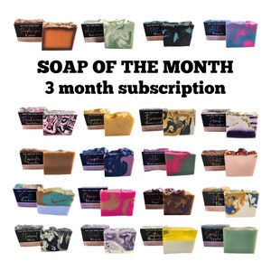 Soap Subscription Soap of the Month Soap Club Soap Gift Natural Soap Gift Christmas Gift Anniversary Gift Birthday Gift s Valentine's Gift image 1