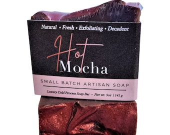 Hot Mocha Coffee Soap, Vegan Soap, Cold Process Soap, Soap Gift, Coffee Soap, Natural Soap, Handmade Soap,  Best Seller, Birthday Gift