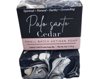 Palo Santo Cedar Soap, Handmade Soap, Vegan Soap, Palo Santo Soap, Best Soap, Soap Favors, Soap Gift, Cold Process Soap, Natural Soap