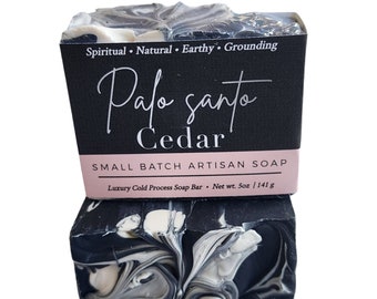 Palo Santo Cedar Soap, Handmade Soap, Vegan Soap, Palo Santo Soap, , Soap Favor, Soap Gift, Cold Process Soap, Natural Soap, Birthday Gift