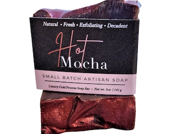 Hot Mocha Coffee Soap, Vegan Soap, Cold Process Soap, Soap Gift, Coffee Soap, Natural Soap, Handmade Soap,  Best Seller, Birthday Gift