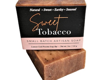 Tobacco Soap, Sweet Tobacco Soap, Handmade Soap, Natural Soap, Vegan Soap, Soap Gift, Soap Samples, , Body Soap, Soap Bar, Birthday Gift