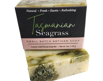 Tasmanian Seagrass Soap, Kelp Soap, Seaweed Soap, Spirulina Soap, Eucalyptus Soap, Natural Soap, Vegan Soap, Soap Gift, Soap Samples