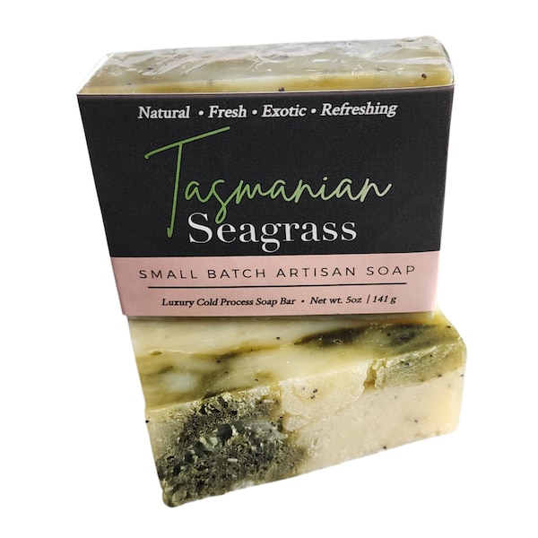 Tasmanian Seagrass Soap, Kelp Soap, Seaweed Soap, Spirulina Soap, Eucalyptus Soap, Natural Soap, Vegan Soap, Soap Gift, Soap Samples