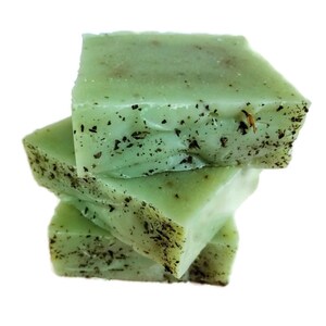 Spearmint Eucalyptus Soap, Mint Soap, Eucalyptus Soap, Natural Soap, Cold Process Soap, Vegan Soap, Green Clay Soap, Soap Gift, Bath Gift image 6