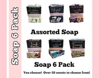 Soap Set - Soap 6 Pack, Soap gift set, soap gift box, handmade soap, vegan soap, natural soap, assorted soap gift set, Valentine's Day Gift