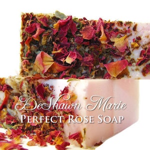 Rose Soap, Rose Petal Soap, Perfect Rose Soap, Soap Gift, Floral Soap, Soap for her, Vegan Soap, Best Rose Soap, Best Seller Soap Bild 2