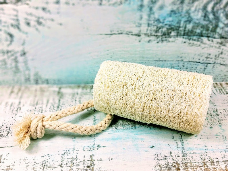 Organic Natural 4 Loofah, loofa, luffa, vegan loofah, natural sponge, exfoliating loofah, loofah gourd, spa and gift basket accessory, gift image 3