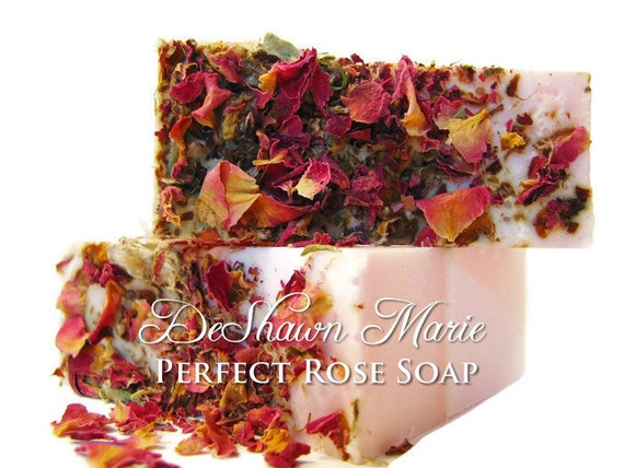 Perfect Rose Soap/Handmade Soap/Rose Soap/Rose Petal Soap/Vegan Soap/Natural Soap/Floral Soap/ Soap Sale Gift For Mom Stocking Stuffer