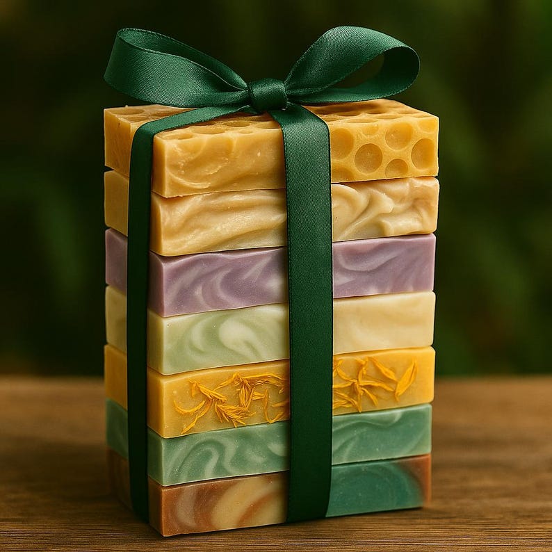 Vegan Soap Sampler: Natural Handmade Soap Samples, Gift image 9