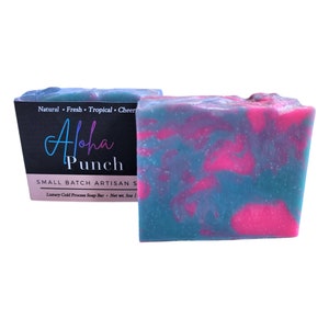 Aloha Punch Soap Bar, Tropical Soap, Fruity Soap, Cold Process Soap, Soap Gift, Best Seller, Body Soap, Soap Bar, Self Care, Skin Care image 5