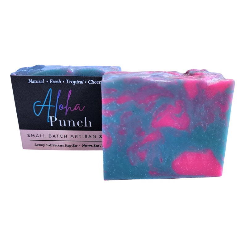 Aloha Punch Soap Bar, Tropical Soap, Fruity Soap, Cold Process Soap, Soap Gift, Best Seller, Body Soap, Soap Bar, Self Care, Skin Care image 5