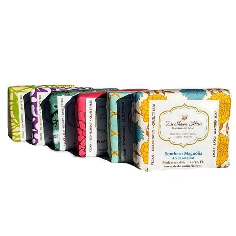 Soap Set Soap 6 Pack Samples Christmas Gifts Soap Gift Vegan Etsy