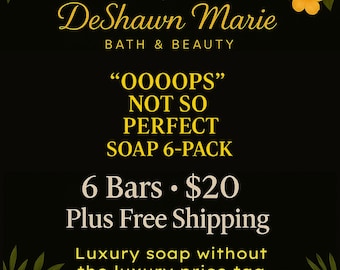 Artisan Soap 6-Pack: Cheap Handmade Vegan Soap Bars