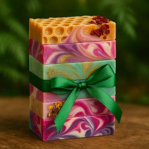 Vegan Soap Sampler: Natural Handmade Soap Samples, Gift image 3
