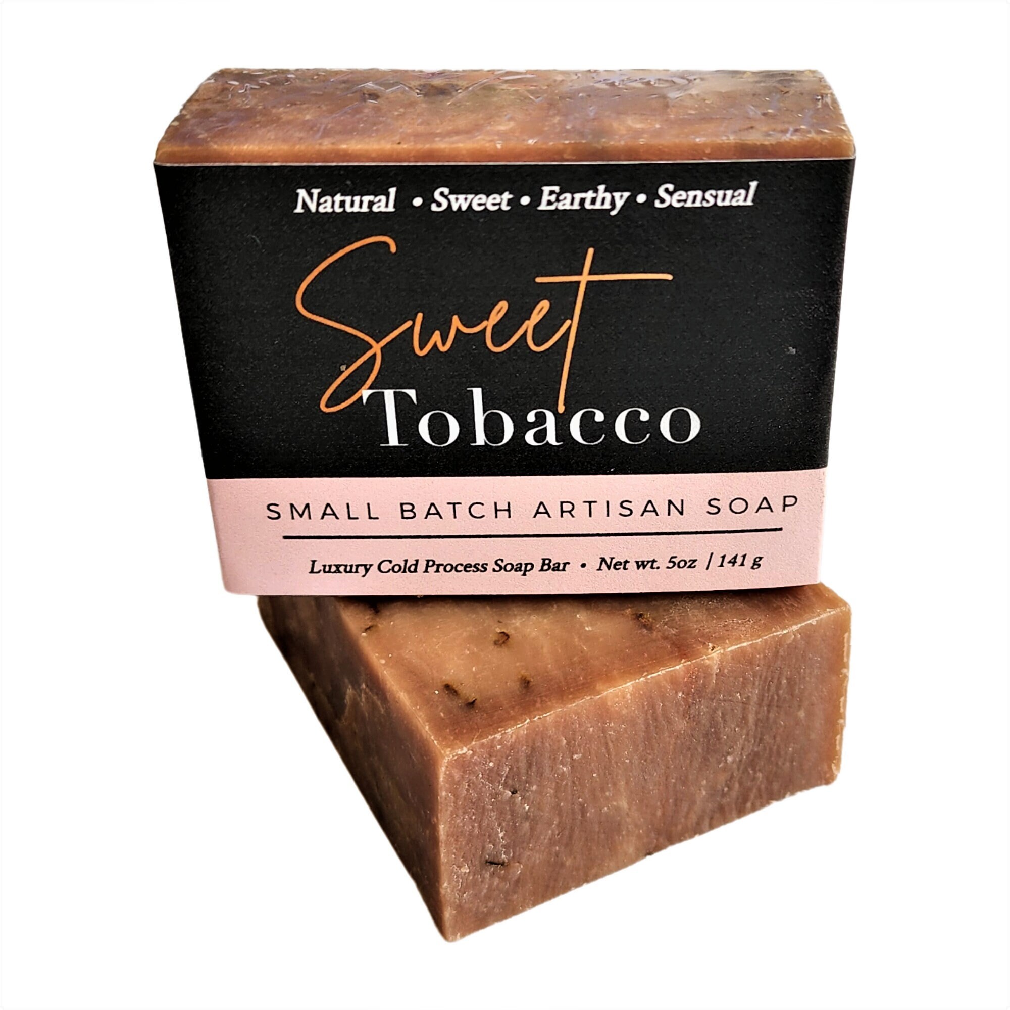sweet tobacco soap Sweet Tobacco Soap: Handmade Vegan Cold Process Soap Bar
