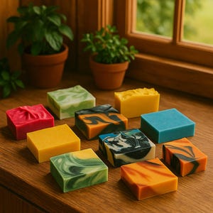 Vegan Soap Sampler: Natural Handmade Soap Samples, Gift image 5