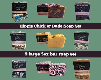 Patchouli Soap Hippie Soap Hippie Soap Set Hippie Soap Gift Christmas Gifts Vegan Soap Sampler Natural Soap Cold Process Organic Soap