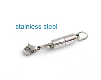 Stainless Steel Magnetic Bracelet Clasp Converter, Necklace Fastener, Jewelry Extender, Disability Friendly