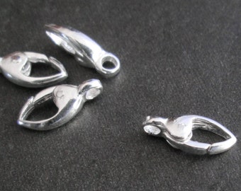 Self Closing Sterling Silver Clasp, No Trigger, Disability Friendly