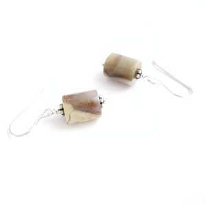 Genuine Coprolite Earrings, Fossilized Dinosaur Poop Jewelry image 2