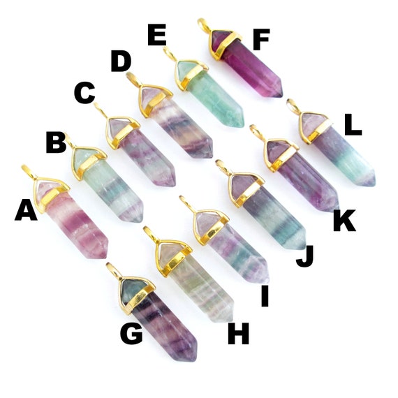Rainbow 2024 fluorite pendant