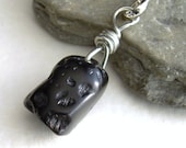Space Geek Tektite Zipper Pull, Meteor Impact, Sci Fi Geekery Accessory, Science Gift Under 10