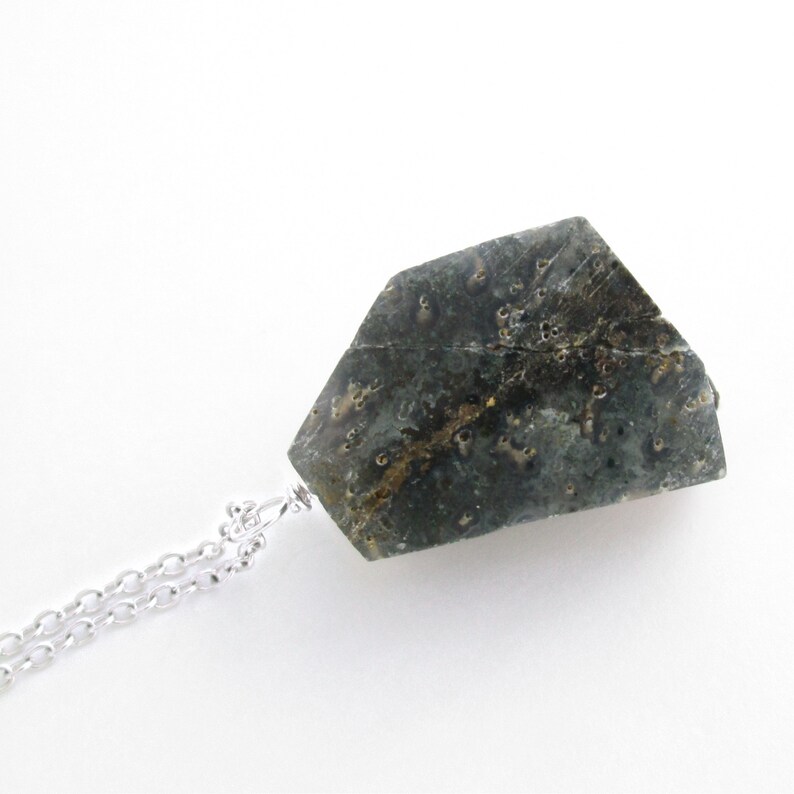 Purple Amethyst Pendant Rough Crystal Stone Necklace - Etsy