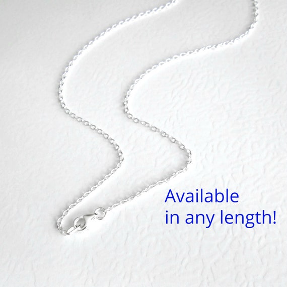 Sterling Silver Chain Necklace Plain 