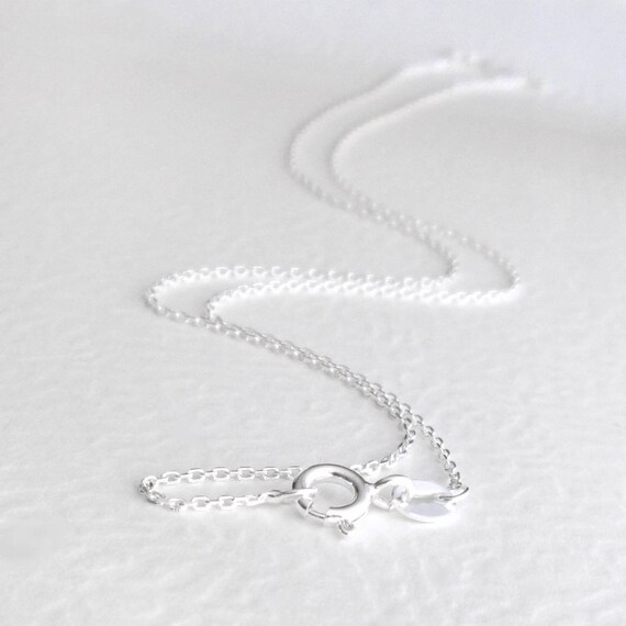Short sterling silver clearance chain