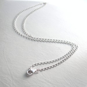 30 inch Sterling Silver Chain, Long Finished Chain for Necklaces