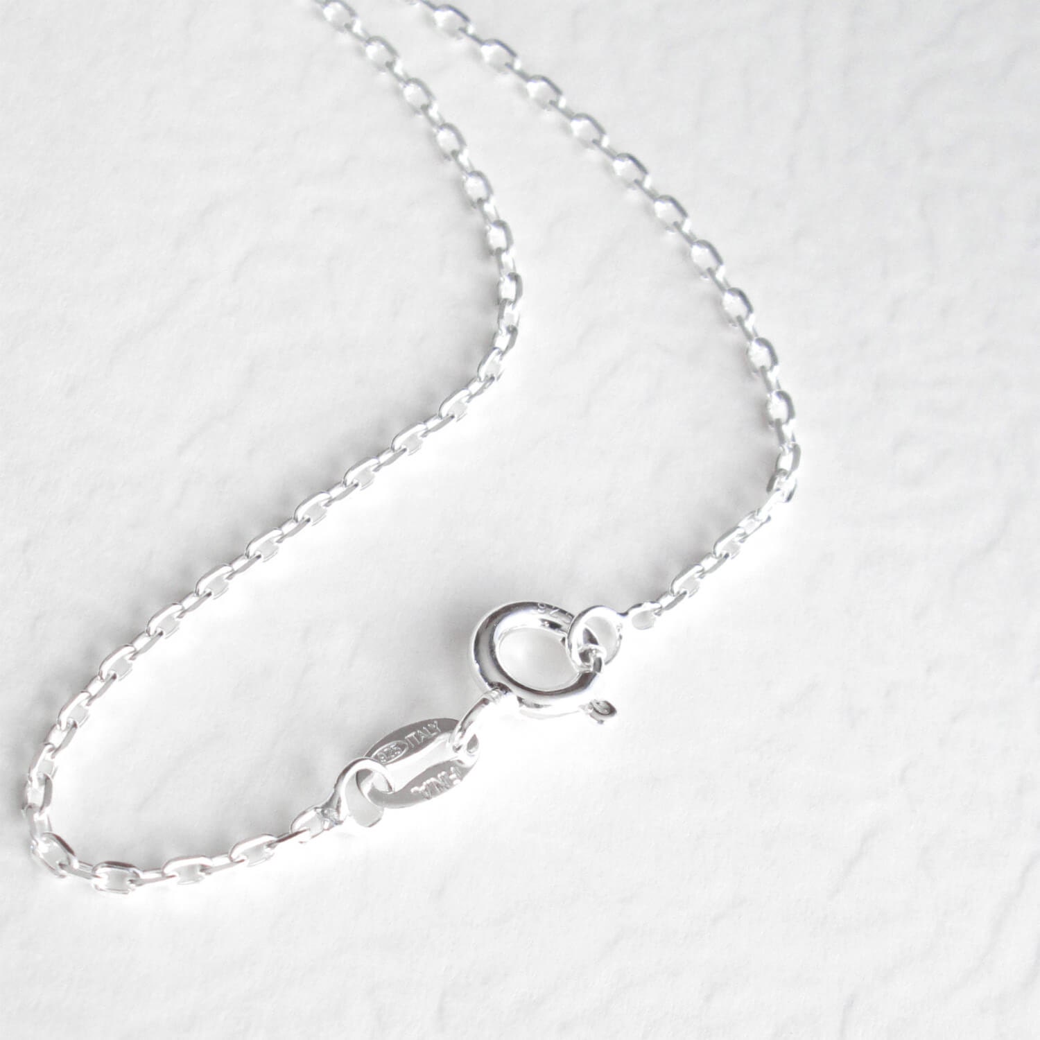 Silver Chain Anchor Minimalist