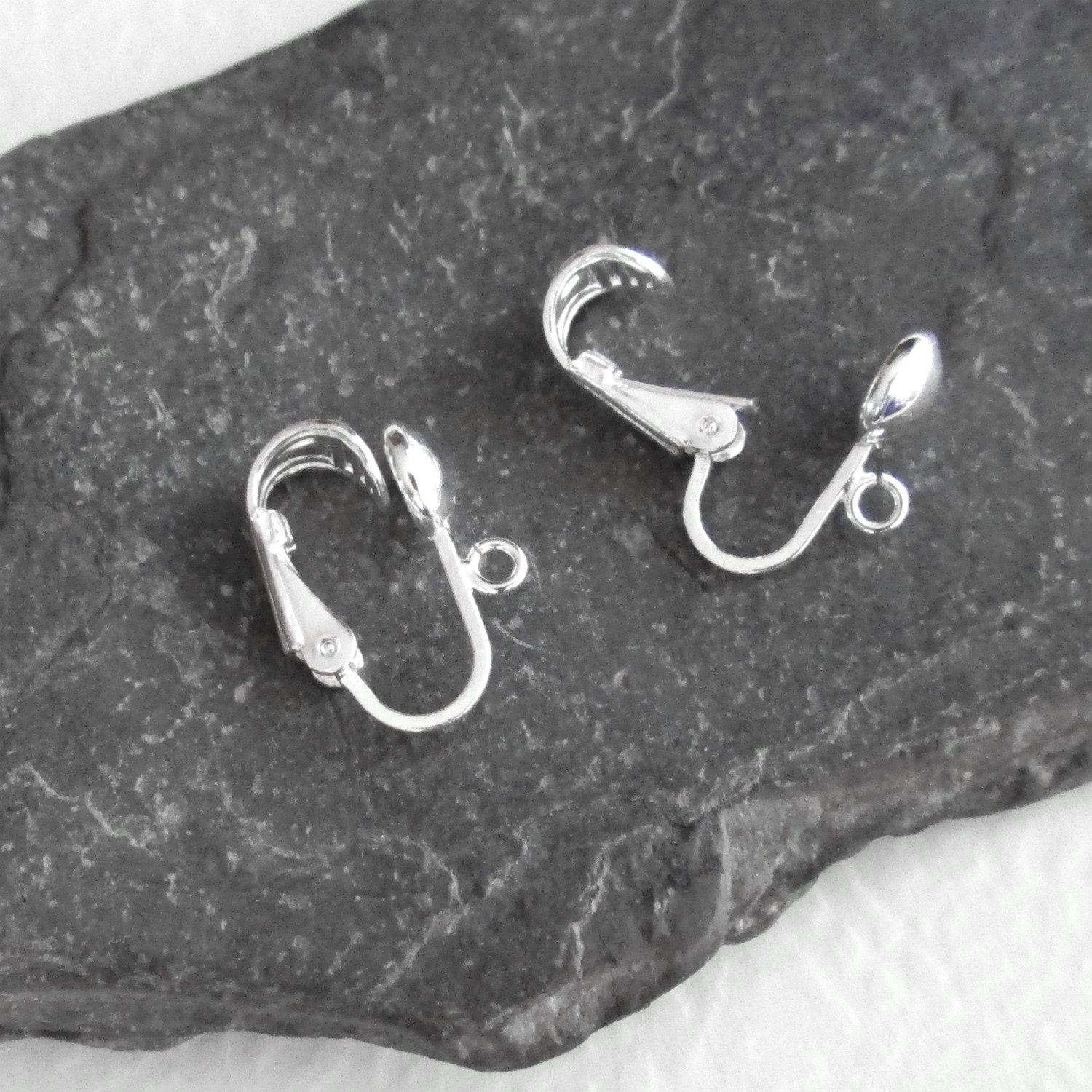 Sterling silver clip on earring best sale findings