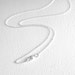 30 inch Necklace Chain, Thin Long Sterling Silver Chain, Disability Jewelry, Round Rolo Links, 76 cm, Self Closing Clasp 