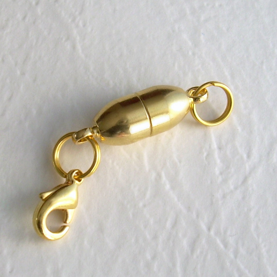 Magnetic Necklace Clasps and Closures - Safety 14 K Gold and