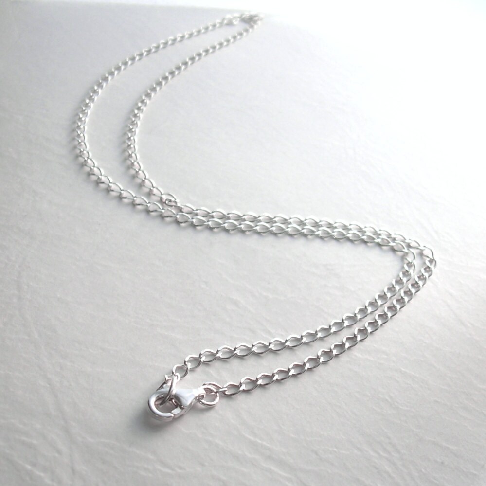 36 Inch Long Sterling Silver Chain 