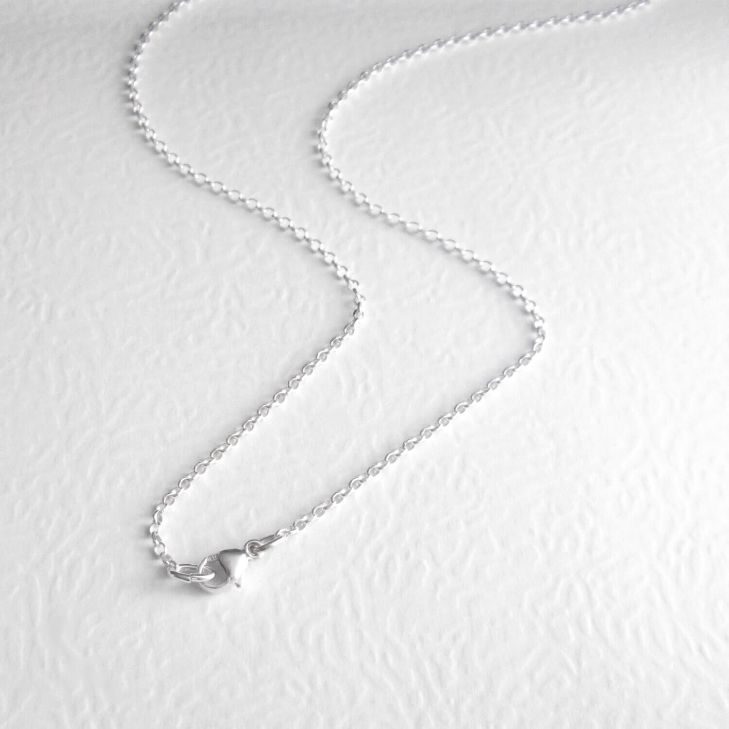 アクセサリー erd 925 silver long necklace 30 Inch Long Necklace Chain, 76 Cm Sterling Silver Chain, Rolo